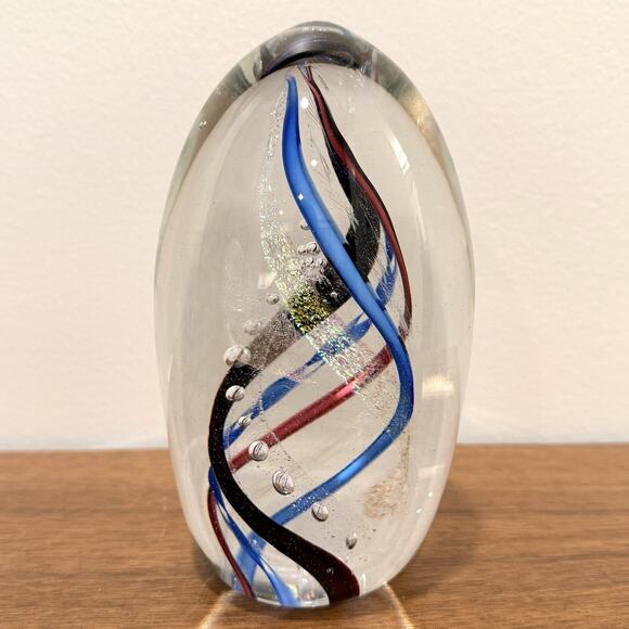 Mark Monson Glasshouse Studio Art Glass Paperweight Sculpture Signed Numbered 6" - Picture 5 of 12